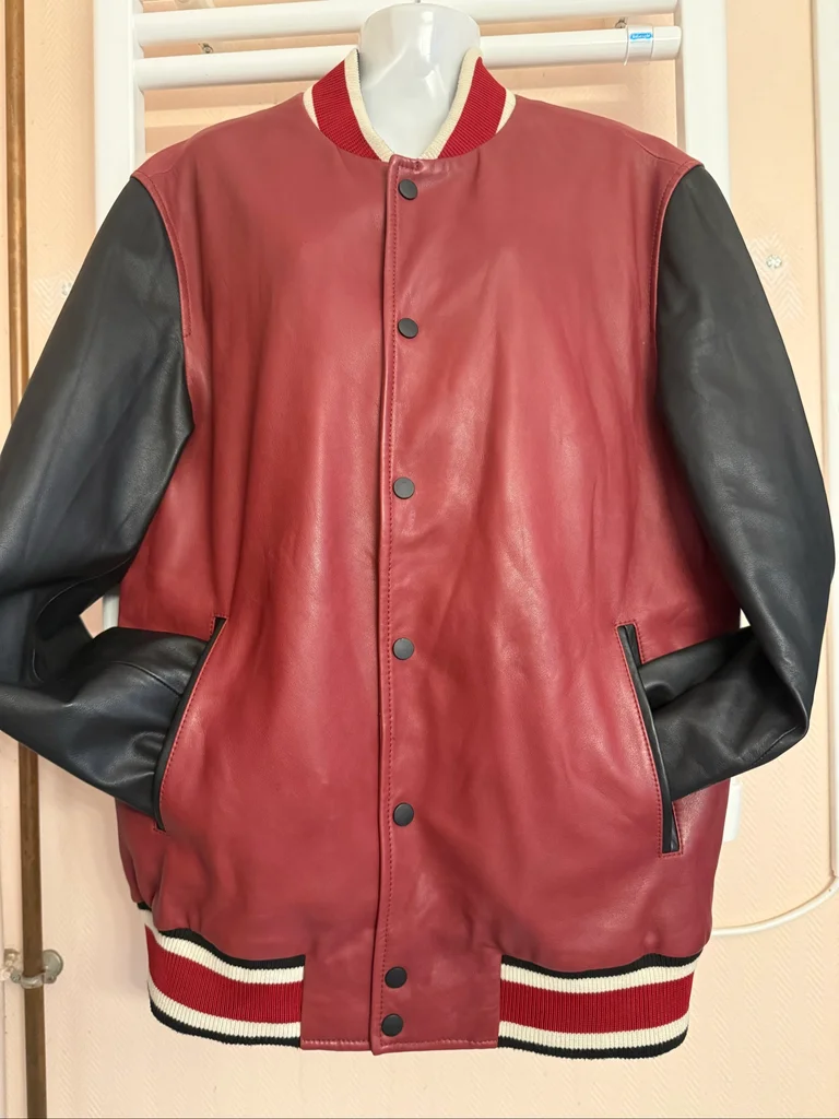 Serge Pariente , blouson en cuir homme taille XL, neuf sans étiquette